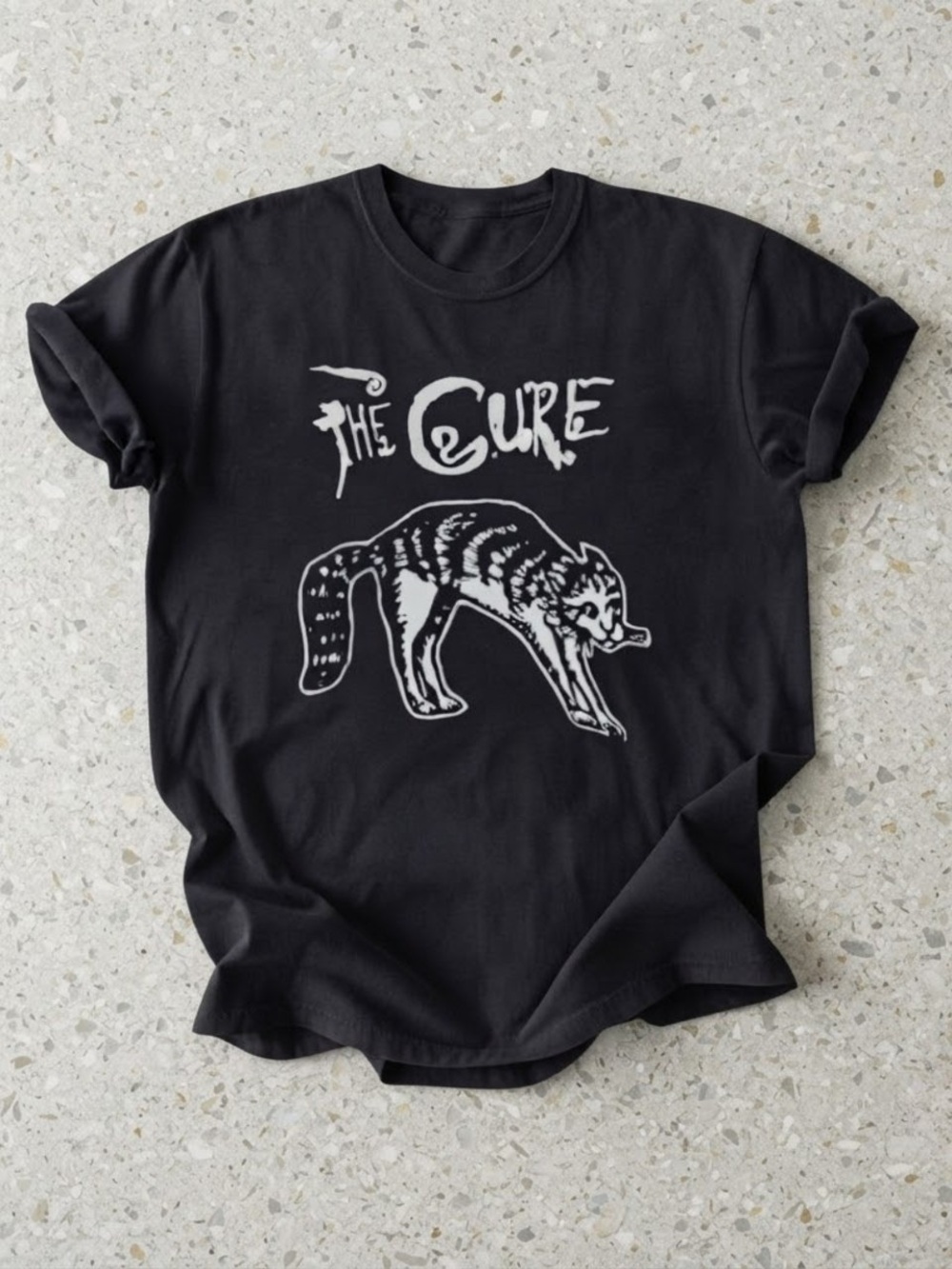 Gothic Rock Band Cat Graphic Music Festival Tee Gildan T-Shirt